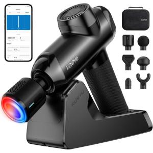 imageRENPHO Massage Gun Deep Tissue with 12mm Amplitude Christmas Gifts Percussion Muscle Massager Portable Electric Handheld Massage Gun with LED Touch DisplayPower Thermacool Deluxe Pro