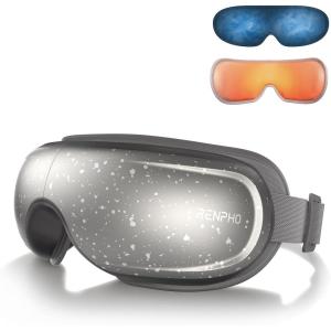 imageRENPHO Eyeris 3 Eye Massager with Heat and Cooling Birthday Christmas Gifts for Women Mom Men Him Her Voice Control Eye Mask for Migraines Eye Care with DIY Massage Reduce Dry EyesBSliveryVoice Controlled