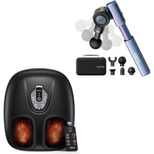 imageRENPHO Foot Massager and Massage Gun Extended Handle