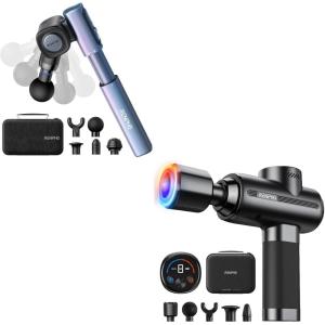 imageRENPHO Massage Gun with Heat and Cold  Long Handle Massage Gun