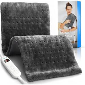 imageRENPHO Heating pad for Back Pain Heating Pad for Neck and Shoulder and Back with Auto Shut Off Best Valentines Day Gifts for Women Men Dad Mom FSA Eligible ETL Certified 12quotx24quot GreenAgray