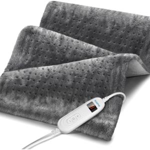 imageRENPHO Heating pad for Back Pain Heating Pad for Neck and Shoulder and Back with Auto Shut Off Best Valentines Day Gifts for Women Men Dad Mom FSA Eligible ETL Certified 12quotx24quot GreenJgray