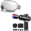 imageRENPHO Eye Massager with HeatActive Thermacool 2 Massage Gun with Heat and Cold
