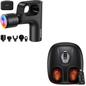 imageRENPHO Foot Massager and Active Mini Thermacool Massage Gun
