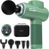 imageRENPHO Massage Gun Deep Tissue Portable Percussion Massager for Back and Neck Gifts for Men and Women Handheld Device with Carry Case ActiveActive Green
