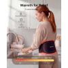 image:imageRENPHO Cordless Heating Pad for Back Pain Red Light Therapy Belt for Low Back Waist Shoulder Sweatproof TPU Cover Vibration Timer Adjustable Strap Mothers Day Birthday Gifts for Women Men Mom
