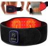 image:imageRENPHO Cordless Heating Pad for Back Pain Red Light Therapy Belt for Low Back Waist Shoulder Sweatproof TPU Cover Vibration Timer Adjustable Strap Mothers Day Birthday Gifts for Women Men Mom
