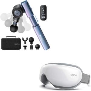 image:imageRENPHO Eye Massager with Heat Massage Gun with Long Handle