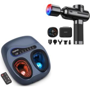 image:imageRENPHO Thermacool 2in1 Foot Massager with Heat amp Cold Active Thermacool 2 Massage Gun with Heat and Cold