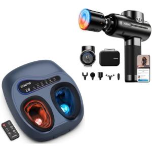 image:imageRENPHO Thermacool 2in1 Foot Massager with Heat amp Cold Active Thermacool Massage Gun with Heat and Cold