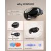 image:imageRENPHO Limited Edition Mothers Day Gifts Eye Massager with Heat and Cooling Voice Control Massaging Eye Mask for Migraine Headache Dry Eyes and Stress Relief  Eyeris 3Black
