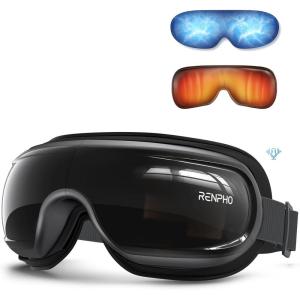 image:imageRENPHO Limited Edition Mothers Day Gifts Eye Massager with Heat and Cooling Voice Control Massaging Eye Mask for Migraine Headache Dry Eyes and Stress Relief  Eyeris 3Black