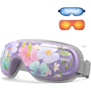 image:imageRENPHO Limited Edition Mothers Day Gifts Eye Massager with Heat and Cooling Voice Control Massaging Eye Mask for Migraine Headache Dry Eyes and Stress Relief  Eyeris 3Purple