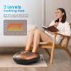 image:imageRENPHO Foot Massager Machine with Heat 2026 Upgraded Shiatsu Foot Massager for Plantar Fasciitis Mothers Day Gifts for Mom Cordless Control Birthday Gifts for Women Men PinkCbrown