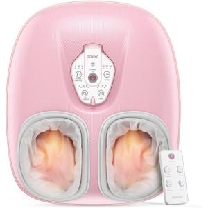 image:imageRENPHO Foot Massager Machine with Heat 2026 Upgraded Shiatsu Foot Massager for Plantar Fasciitis Mothers Day Gifts for Mom Cordless Control Birthday Gifts for Women Men PinkBpink