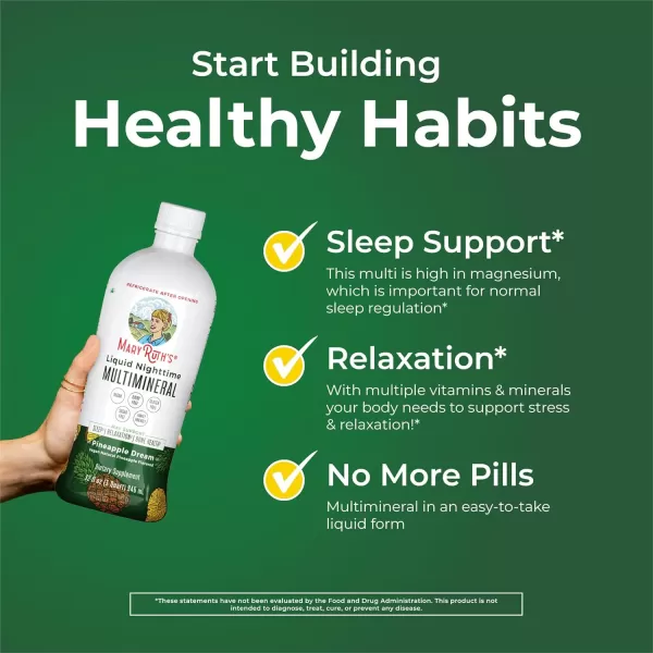 Extra Strength Nighttime Liquid Multimineral Sleep Supplement  Sugar Free  Calm Magnesium Citrate Sleep  NO Melatonin  Calcium Magnesium Zinc  Available in 4 Flavors  Vegan  32 ServingsPineapple