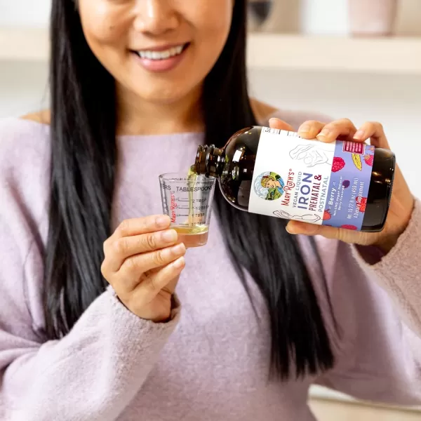 MaryRuth Organics  Liquid Iron Supplement Prenatal ampamp Postnatal for Pregnant ampamp Lactating  Iron Deficiency  Immune Support  SugarGluten Free  Vegan  NonGMO  1522 Fl OzVegan Natural Berry