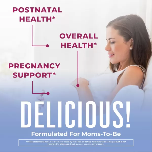 Prenatal Vitamins for Women by MaryRuths  USDA Organic Prenatal Gummies  Postnatal Vitamins for Women Breastfeeding  Methylfolate 800 mcg DFE  Iodine  Vegan  Non GMO  30 Servings