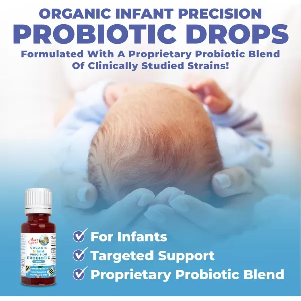 Baby Probiotic Drops by MaryRuths  Liquid Precision Probiotics for Digestive Health  Colic Calm  Occasional Colic Baby Relief  USDA Organic  Vegan  Baby Essentials 30 ServingsInfant