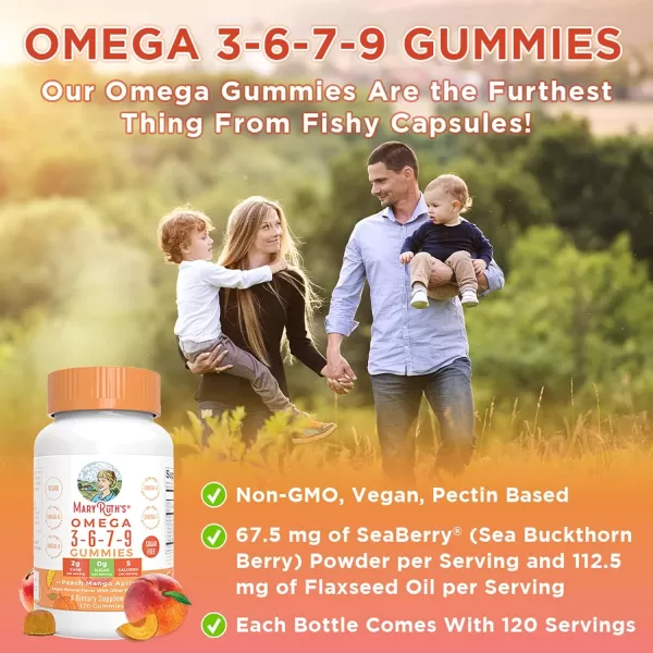 Mary Ruths Omega 3679 Gummies 120 CT