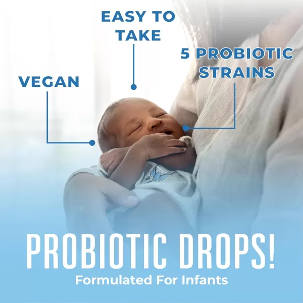 MaryRuth Organics USDA Organic Infant Liquid Probiotic Drops  Baby Essentials  Probiotics for Infants  Baby Probiotic Drops  Proprietary Probiotic Blend  Vegan  Non GMO  125 Servings