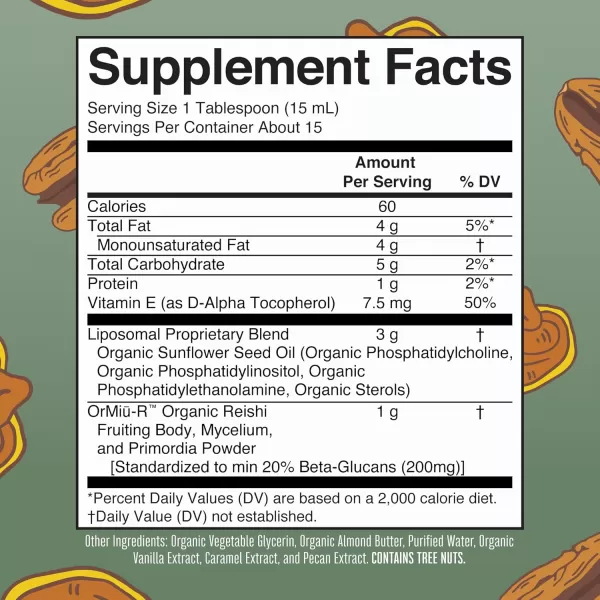 MaryRuths Reishi Mushroom Supplement Ultra Absorption Liposomal  Immune Support Supplement  Full Spectrum  200mg BetaGlucans Per Serving  Vegan  76 oz  15 Servings