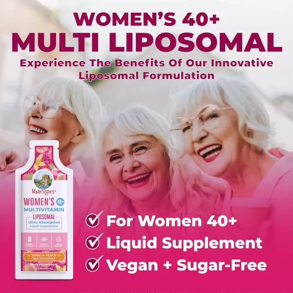 Multivitamin for Women 40  Womens Multivitamin Liposomal  Immune Support Supplement  Energy Supplements ampamp Sleep Aid  Methylated Multivitamin  Vegan  Sugar Free  NonGMO  14 Servings