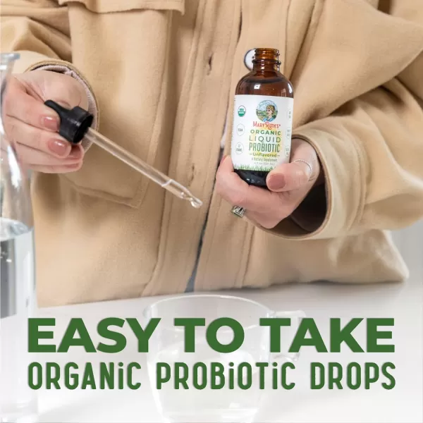 USDA Organic Liquid Probiotic by MaryRuths  Digestive Health  Gut Health  Probiotics for Women  Probiotics for Men  Probiotics for Kids  Acidophilus Probiotic  Vegan  NonGMO  40 ServingsUnflavored