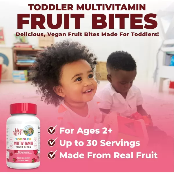 Kids Multivitamin Fruit Bites by MaryRuths  Toddler Multivitamin Ages 1 ampamp Up  Immune Support Supplement  Kids Vitamins Multivitamin  Kids Vitamin D  Vitamin C  Vegan  30 Servings