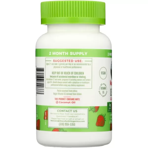 Mary Ruths Vitamin D3 ampamp B12 Gummies 60 CT