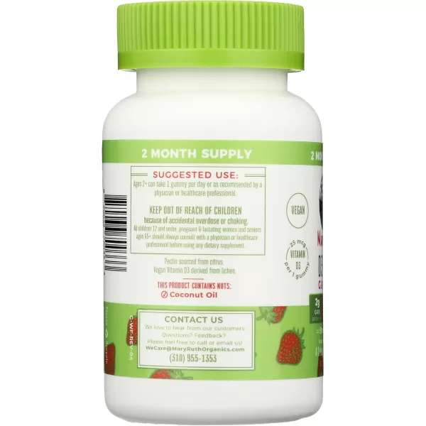 Mary Ruths Vitamin D3 ampamp B12 Gummies 60 CT