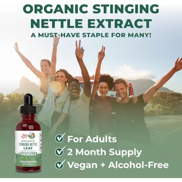 MaryRuth Organics Stinging Nettle Leaf Extract  Detox Supplement Herbal Drops  USDA Organic  Vegan  NonGMO  Gluten Free  1 Fluid OzUnflavoured