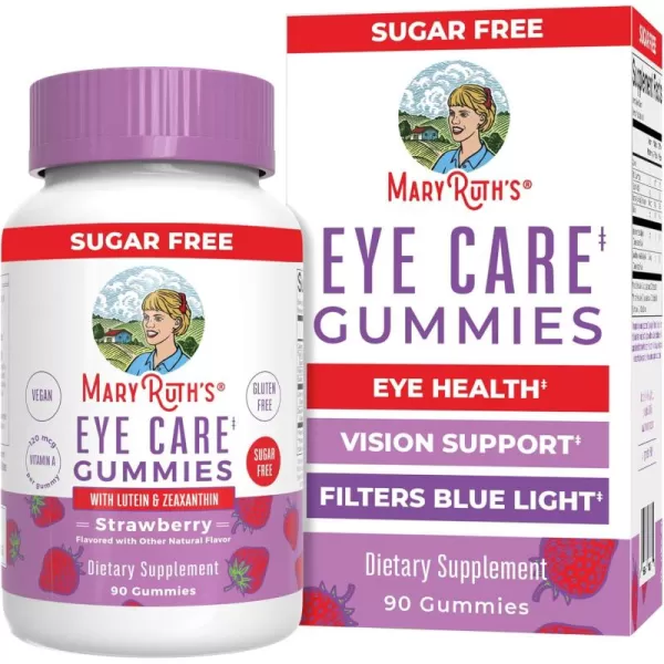 MaryRuth Organics Eye Care Gummies  Zeaxanthin and Lutein  45 Day Supply  Eye Care Gummy for Adults and Kids  Vegan  NonGMO  Gluten Free  90 Count