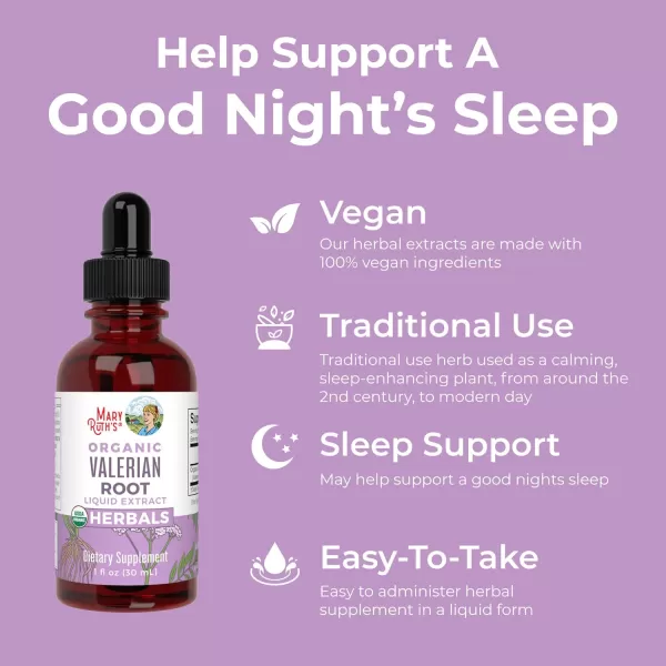 imageMaryRuth Organics Valerian Root Liquid Drops  2 Month Supply  Sugar Free  USDA Organic Valerian Root Drops  Support Sleep  Calm and Stress Relief  Vegan  NonGMO  Gluten Free  60 ServingsUnflavored