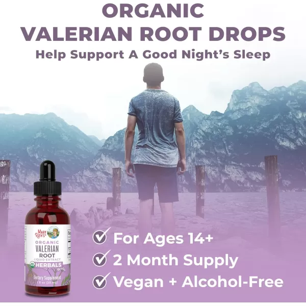 imageMaryRuth Organics Valerian Root Liquid Drops  2 Month Supply  Sugar Free  USDA Organic Valerian Root Drops  Support Sleep  Calm and Stress Relief  Vegan  NonGMO  Gluten Free  60 ServingsUnflavored