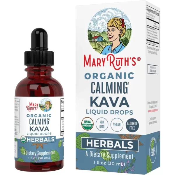 imageMaryRuth Organics Herbal Supplement Drop Calmness ampamp Relaxation Pack of 1 USDA Kava Root SugarGluten Free Support Sleep Calm ampamp Stress Relief Vegan NonGMO 30 ServingsUnflavored