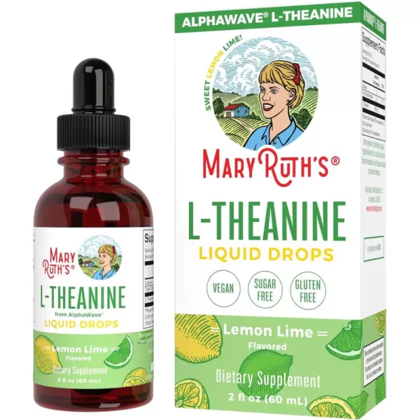 imageMaryRuth Organics L Theanine 200mg Liquid Drops  Mood Support for Adults ampamp Kids  Focus Supplement  Natural Sleep Support  Relaxation  Amino Acid  Vegan  NonGMO  Gluten Free  30 ServingsLemon Line