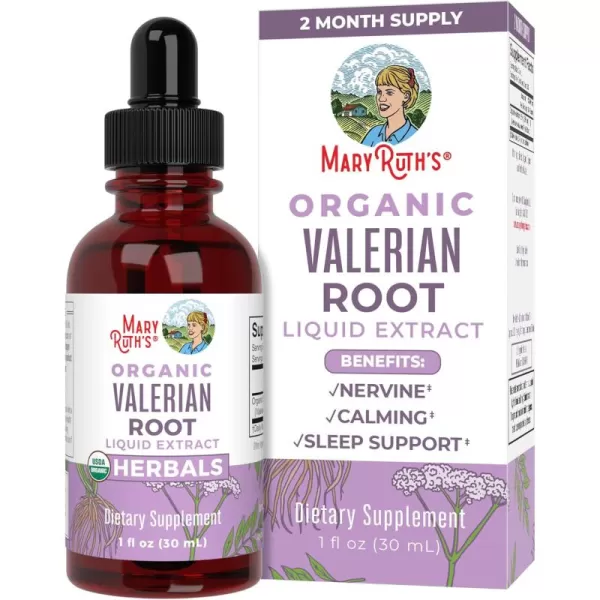 imageMaryRuth Organics Valerian Root Liquid Drops  2 Month Supply  Sugar Free  USDA Organic Valerian Root Drops  Support Sleep  Calm and Stress Relief  Vegan  NonGMO  Gluten Free  60 ServingsUnflavored