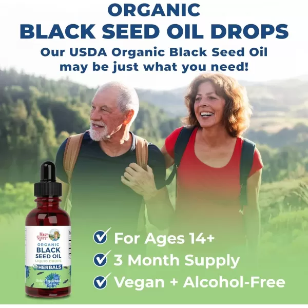 imageMaryRuth Organics Black Seed Oil Liquid Drops Cold Pressed 3 Month Supply USDA Organic Black Cumin Seed Oil Immune Support Respiratory Health Sugar Free Vegan NonGMO Gluten Free 2 Fl OzUnflavored