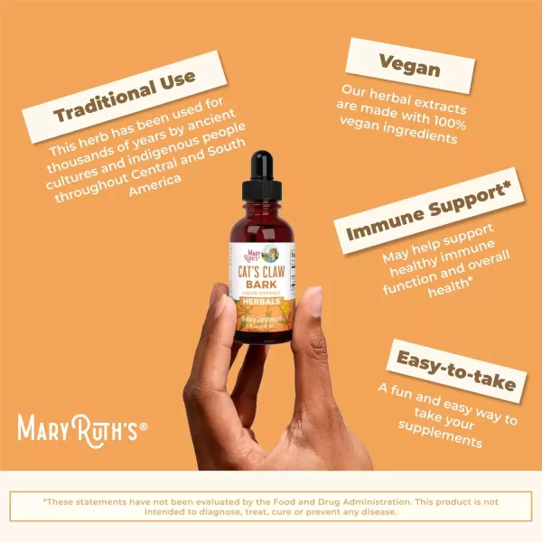 imageMaryRuth Organics Cats Claw Drops  Digestive Health  Immune Support  Joint Health  Vegetable Glycerin  Vegan  NonGMO  Gluten Free  1 Fl Oz