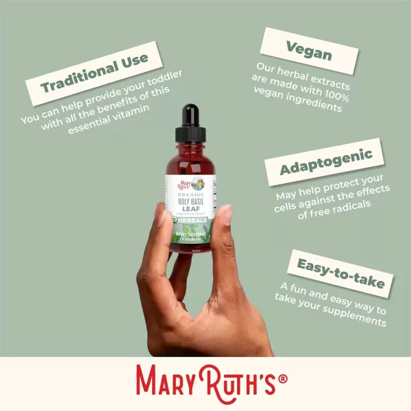 imageMaryRuth Organics Holy Basil Sugar Free  Tulsi Holy Basil Herbal Liquid Drops  Antioxidant  Cognitive Function  Digestive Support  Energy Levels  Vegan  NonGMO  1 Fl Oz