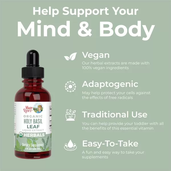 imageMaryRuth Organics Holy Basil Sugar Free  Tulsi Holy Basil Herbal Liquid Drops  Antioxidant  Cognitive Function  Digestive Support  Energy Levels  Vegan  NonGMO  1 Fl Oz