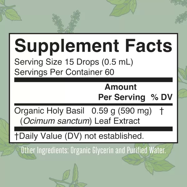 imageMaryRuth Organics Holy Basil Sugar Free  Tulsi Holy Basil Herbal Liquid Drops  Antioxidant  Cognitive Function  Digestive Support  Energy Levels  Vegan  NonGMO  1 Fl Oz