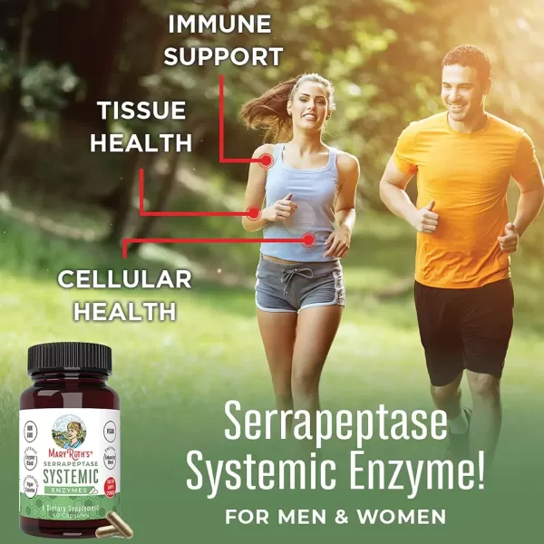 imageSerrapeptase Enzymes Capsules  Up to 2 Month Supply  Enzyme Supplement for High Potency Sinus Relief Pills for Allergy Support  Tissue Health and Cellular Health  Vegan  Gluten Free  60 CountUnflavored