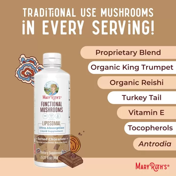 imageMaryRuth Organics Mushroom Mushroom Supplement Mushroom Liquid Vitamin Reishi Mushroom Supplement for Immune Support Turkey Tail Vitamin for Stress Relief Vegan NonGMO Gluten Free 1522 Fl Oz