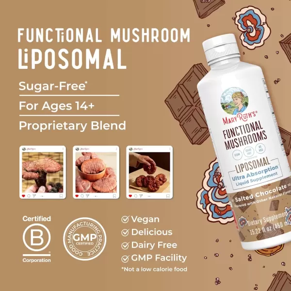 imageMaryRuth Organics Mushroom Mushroom Supplement Mushroom Liquid Vitamin Reishi Mushroom Supplement for Immune Support Turkey Tail Vitamin for Stress Relief Vegan NonGMO Gluten Free 1522 Fl Oz