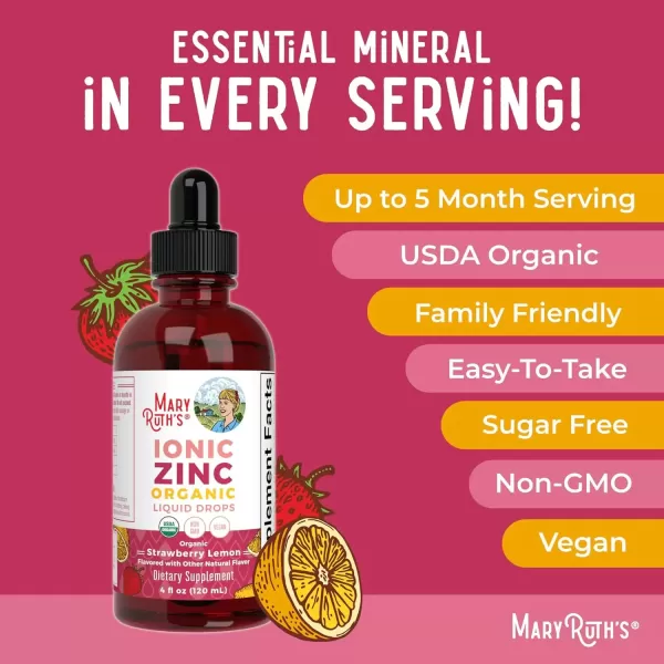 imageMaryRuth Organics Strawberry Lemon Ionic Zinc 4 FZ