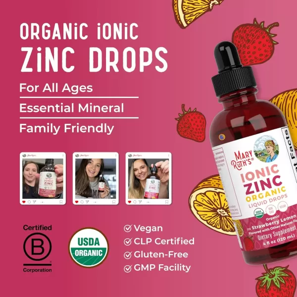 imageMaryRuth Organics Strawberry Lemon Ionic Zinc 4 FZ