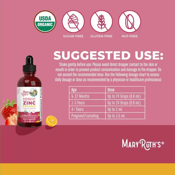 imageMaryRuth Organics Strawberry Lemon Ionic Zinc 4 FZ