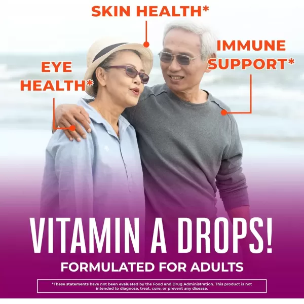 imageMaryRuth Organics USDA Organic Vitamin A Liquid Drops  3 Month Supply  Immune Support Eye Health Skin Health for Ages 14  750mcg per Serving  Sugar Free  Vegan  NonGMO  Gluten Free  1ozUnflavored